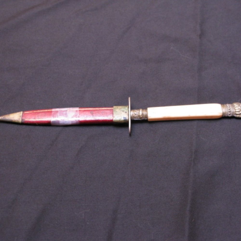ANTIQUE DAGGER, HANCOCK CUTLERY LADIE'S GARTER DAGGER  SHEFFIELD STEEL - Picture 3 of 11